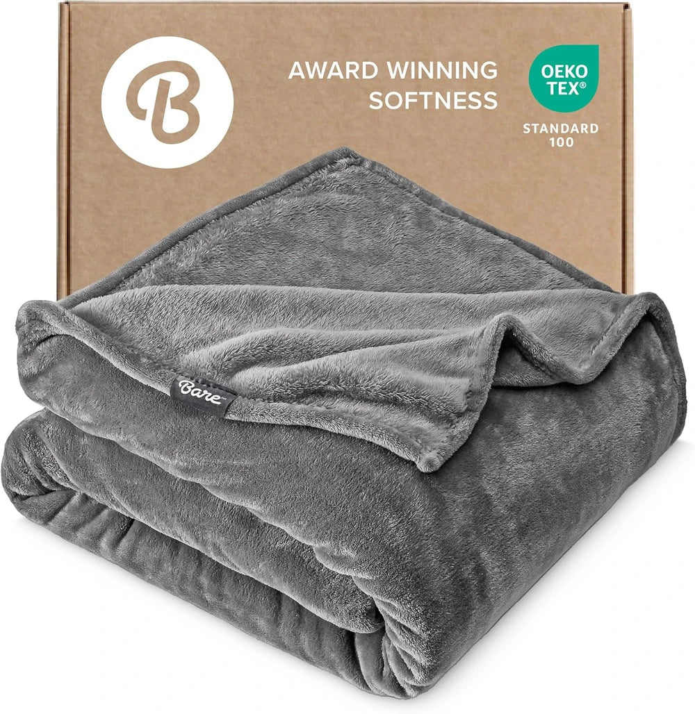 Bare Home Microplush Fleece Blanket