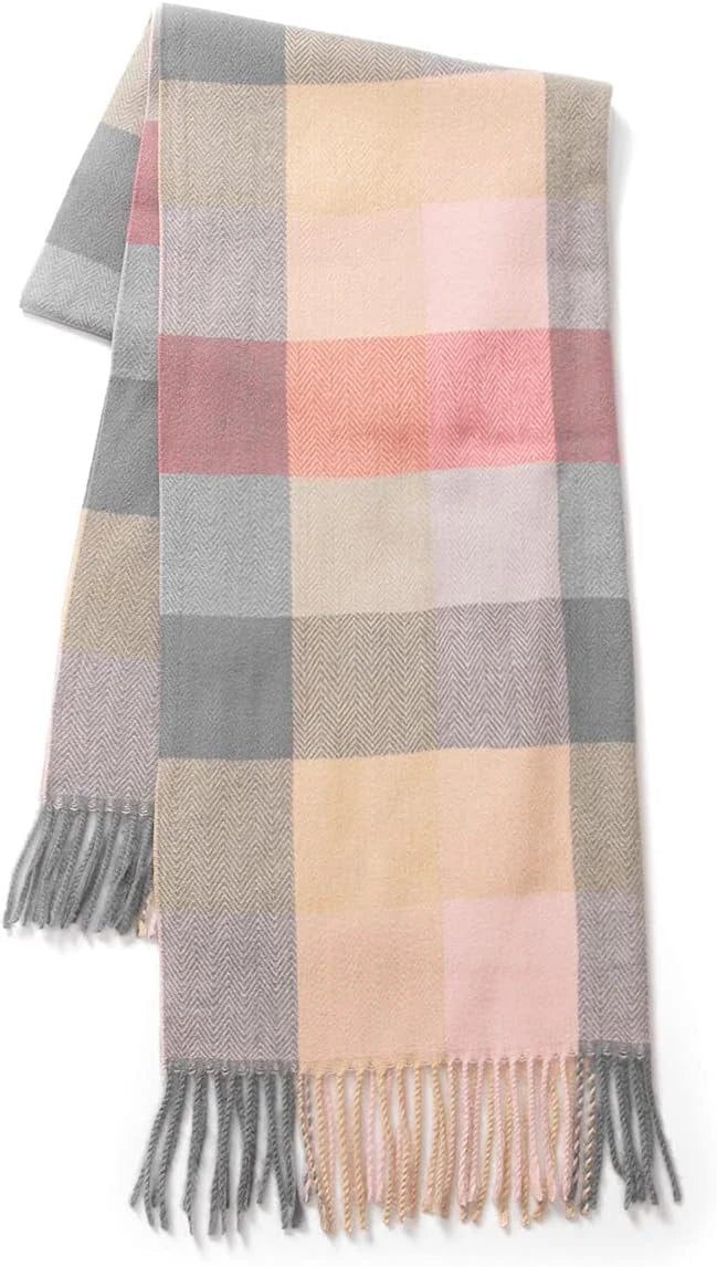 Villand Plaid Wool Blend Scarf