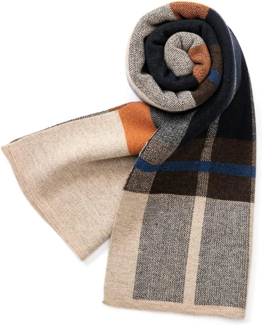Villand Merino Wool Tartan Scarf