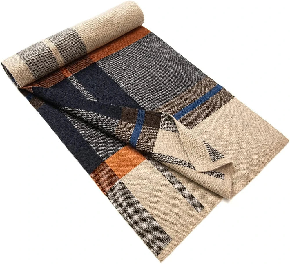 Villand Merino Wool Tartan Scarf