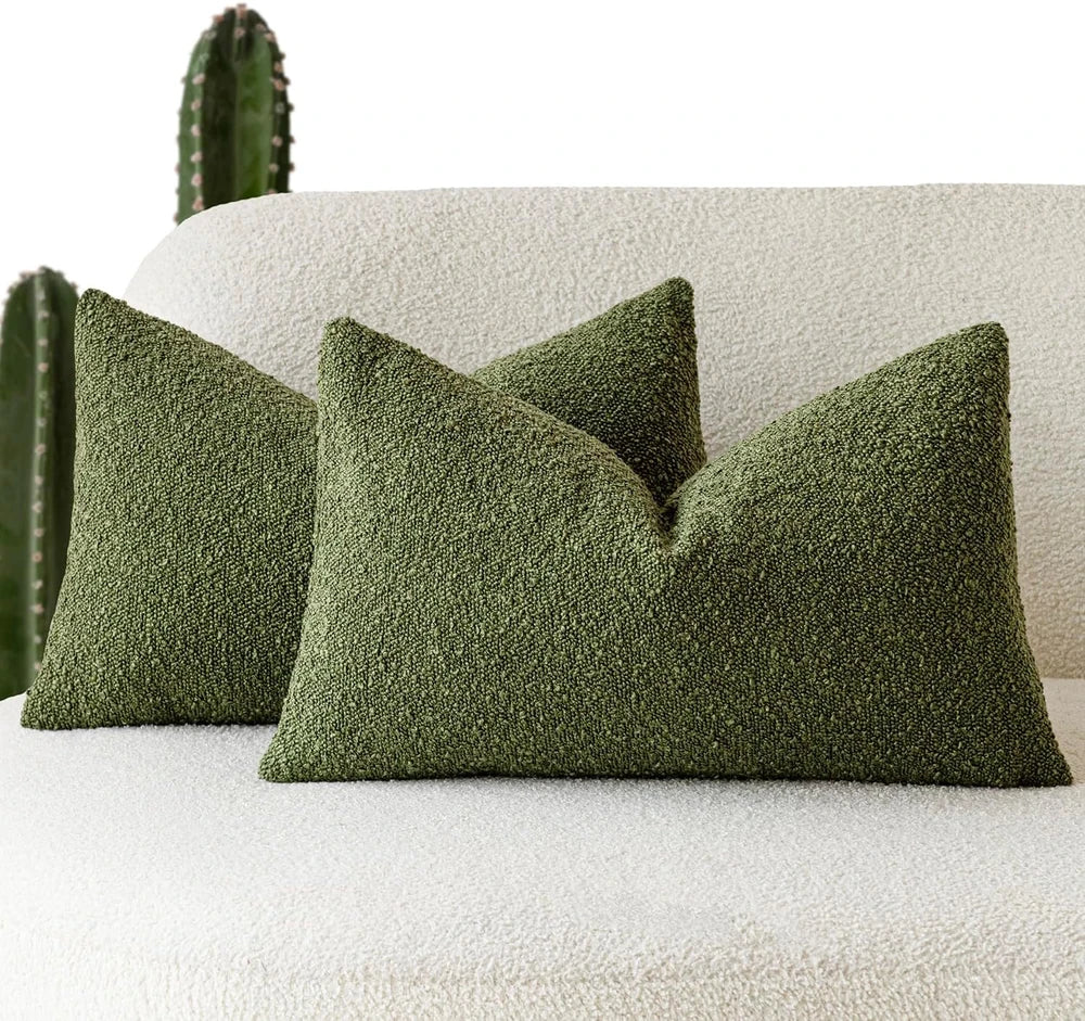Textured Boucle Throw Pillow Covers