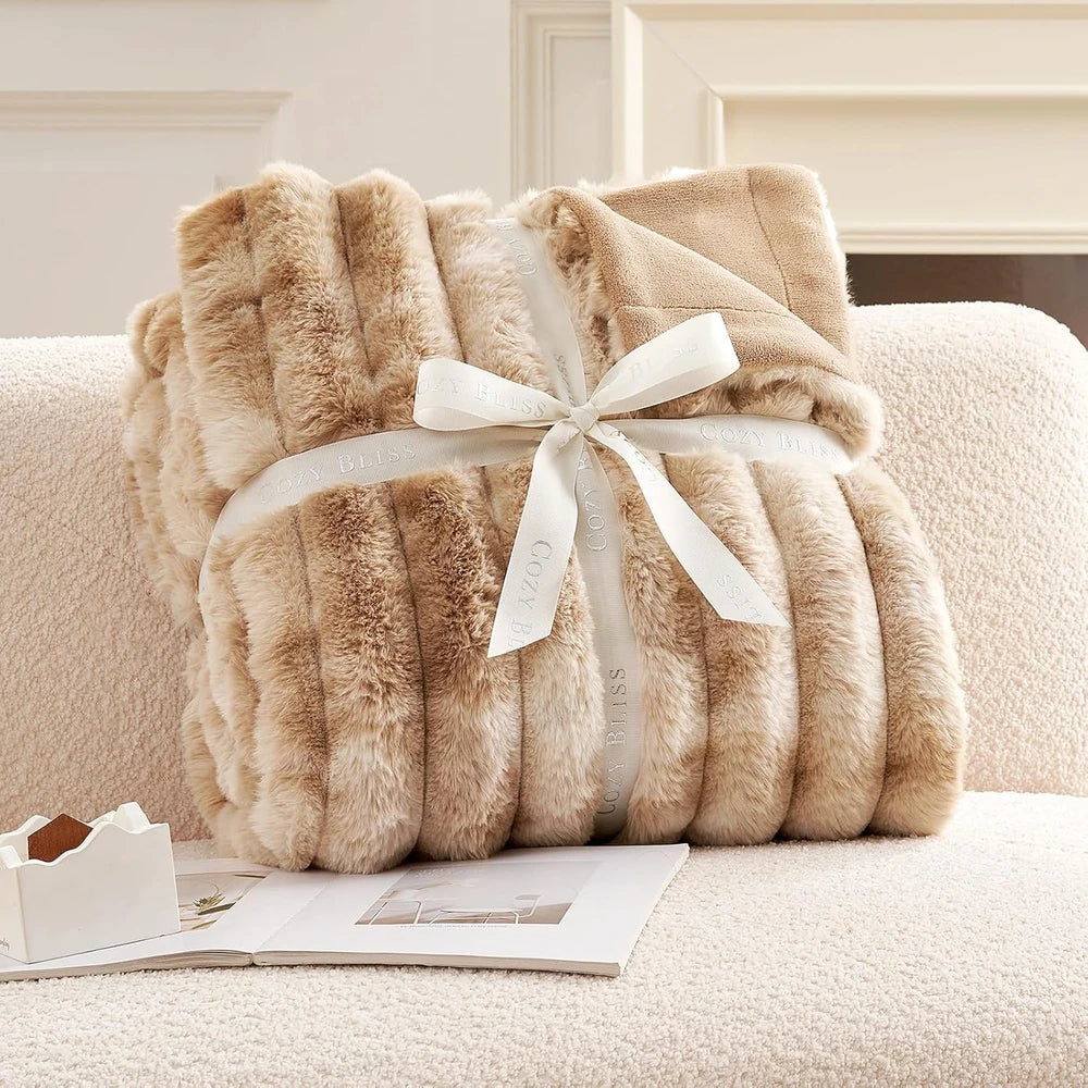 Cozy Bliss Faux Fur Throw