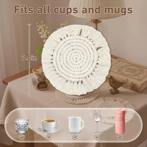 Boho Cotton Woven Coasters