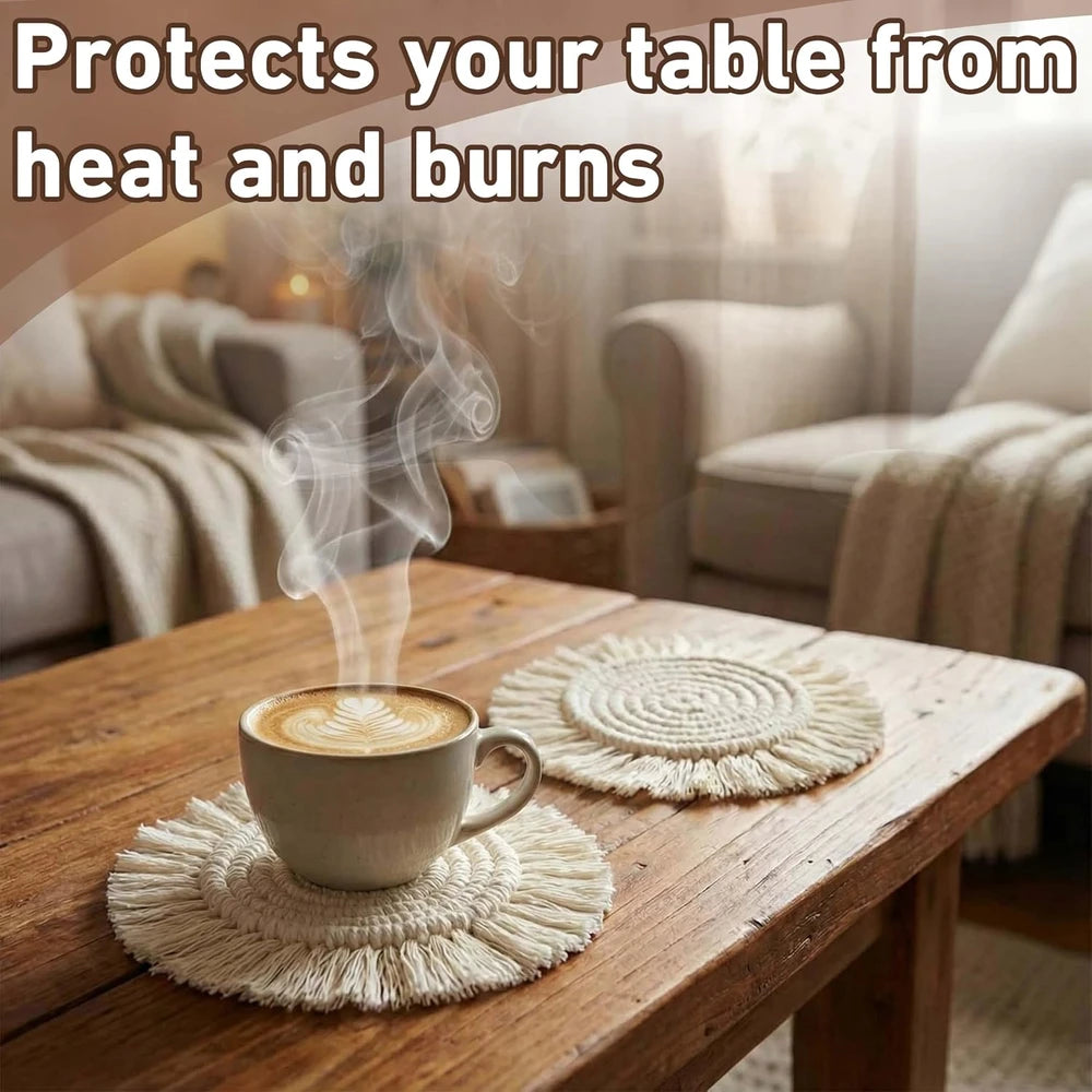 Boho Cotton Woven Coasters