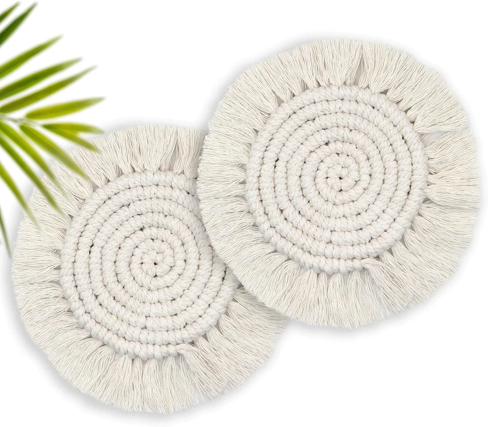 Boho Cotton Woven Coasters