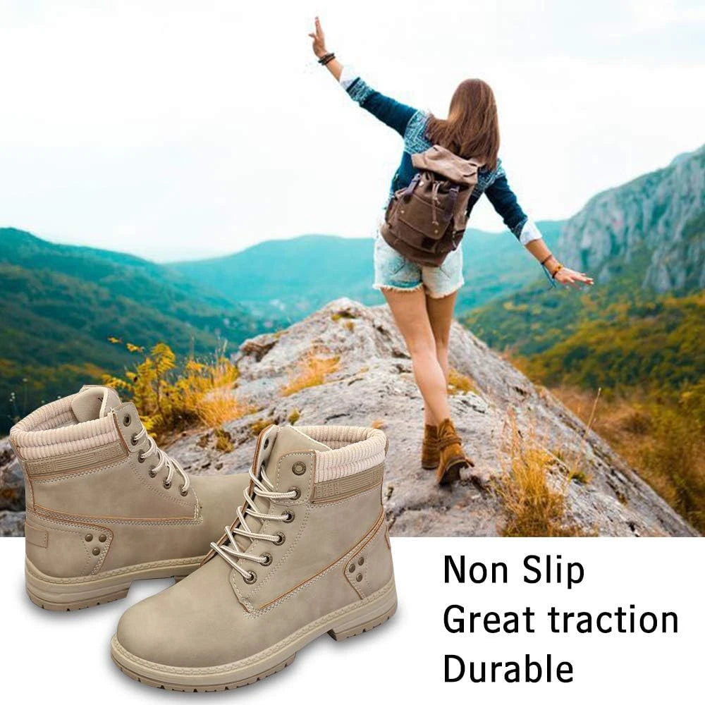 Athlefit Waterproof Combat Ankle Boots