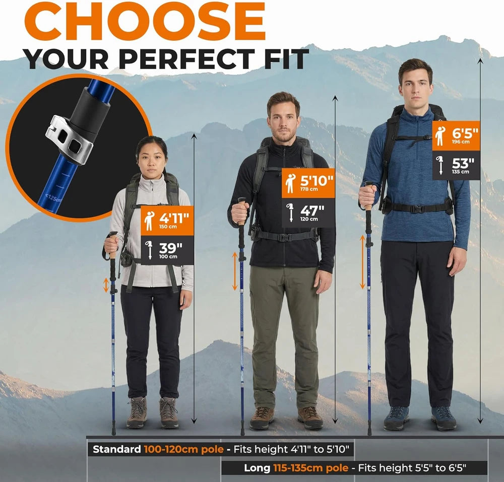Trekology Trek-Z Collapsible Hiking Poles