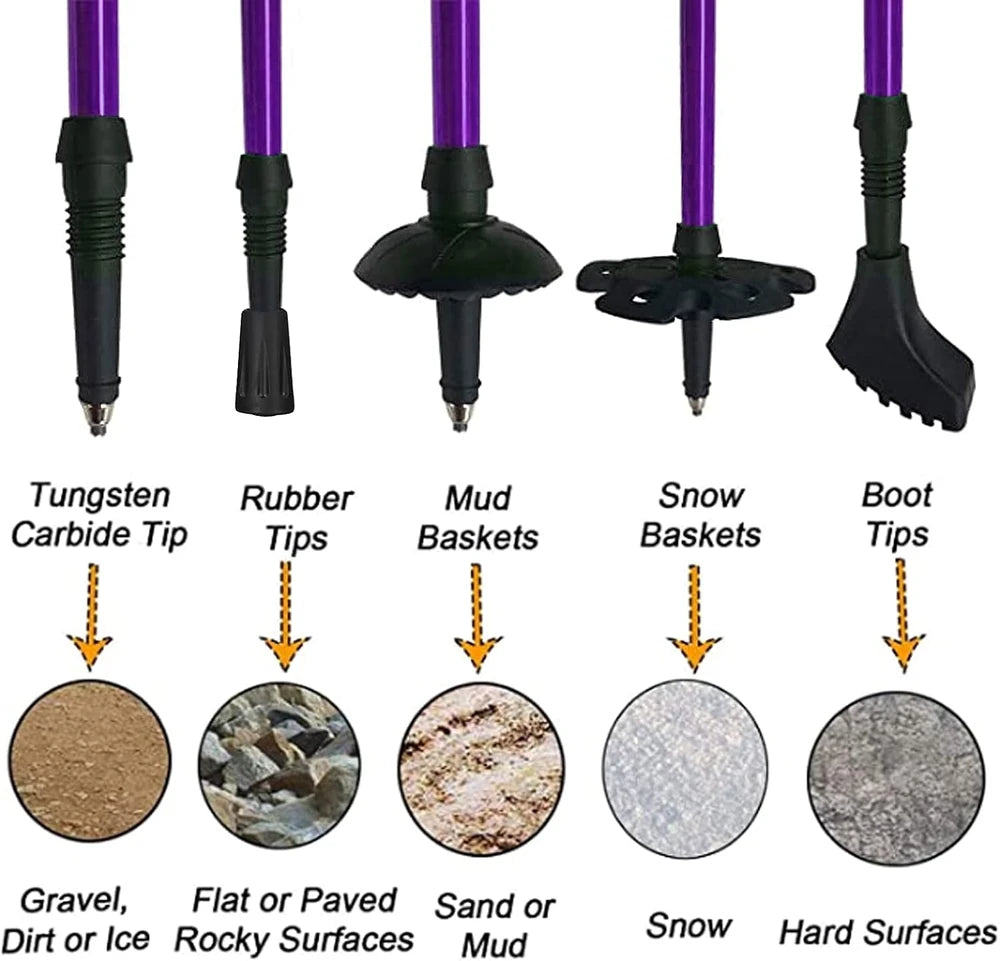 Aihoye Adjustable Aluminum Trekking Poles
