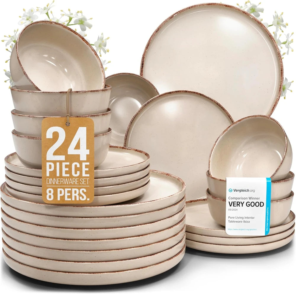 Rustic Stoneware Dinnerware Set