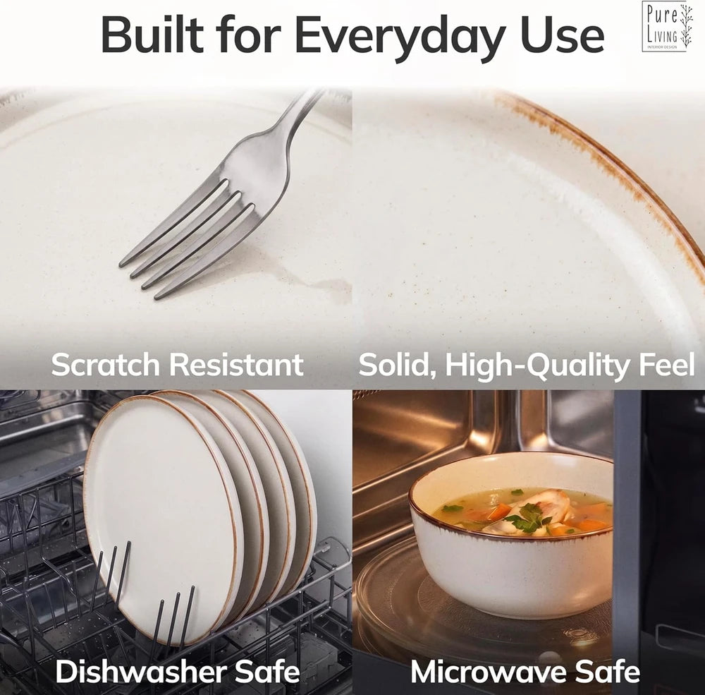Rustic Stoneware Dinnerware Set