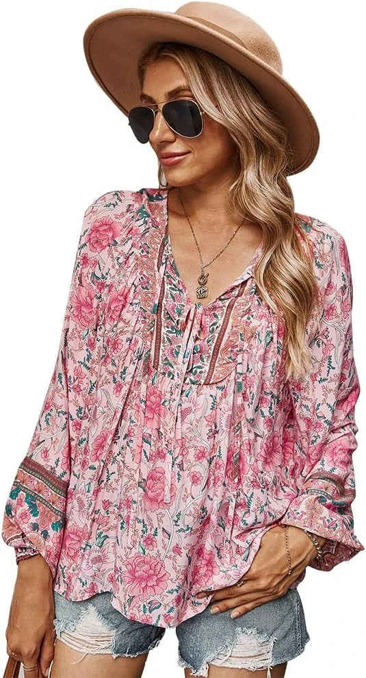 KAYWIDE Floral Boho Blouse