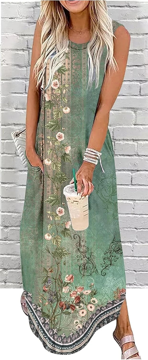 Casual Sleeveless Maxi Dress