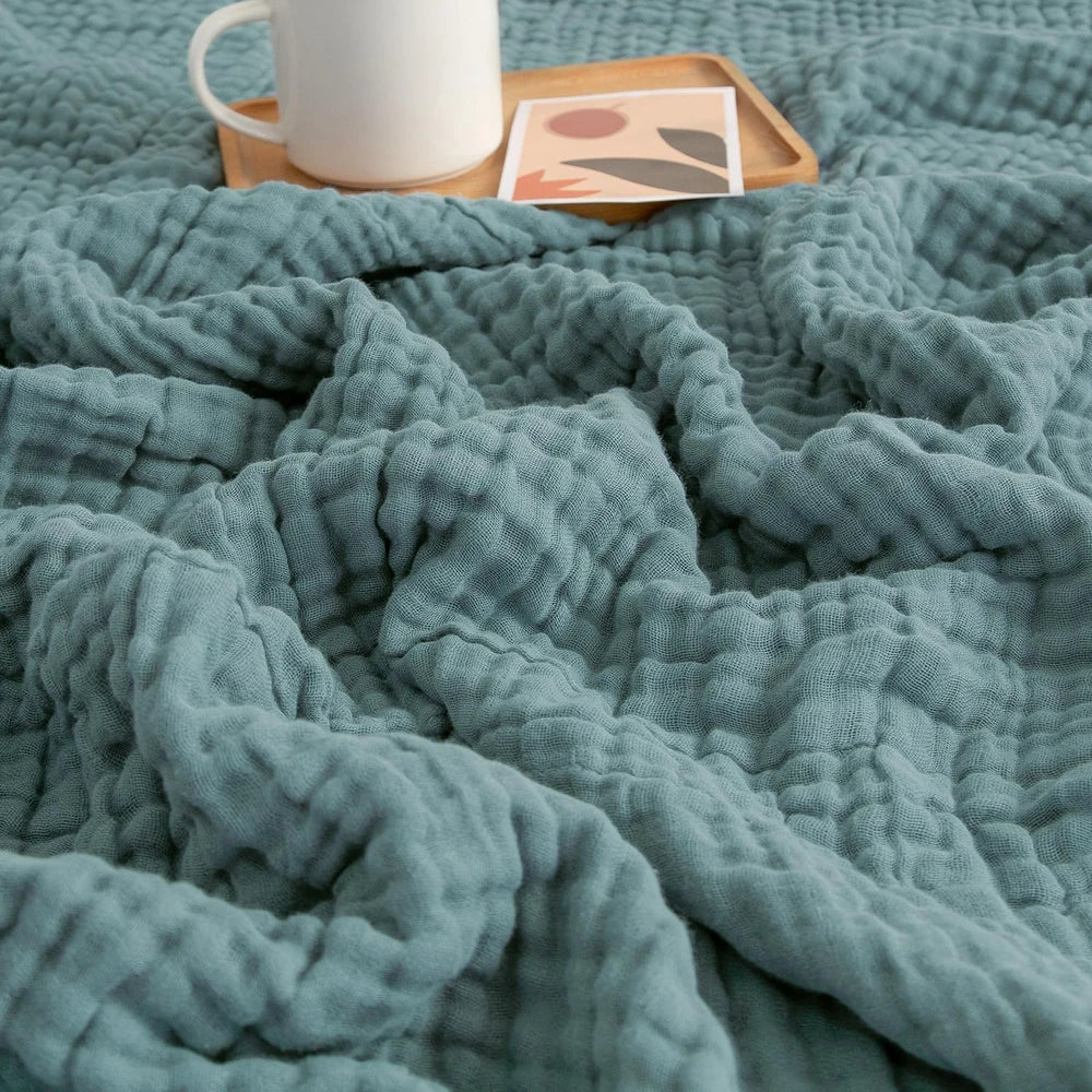 EMME Breathable Cotton Muslin Throw
