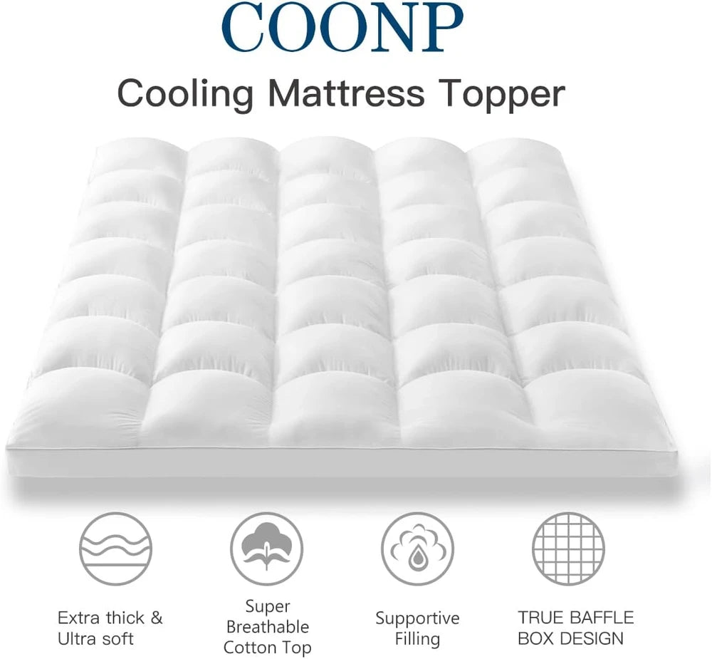 Coonp Pillowtop Mattress Topper